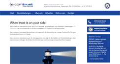 Desktop Screenshot of e-comtrust.ch