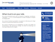 Tablet Screenshot of e-comtrust.ch